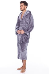 Халат с капюшоном для мужчин Elite Bamboo, серый цена и информация | Мужские халаты, пижамы | kaup24.ee