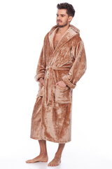 Meeste kapuutsiga hommikumantel Elite Bamboo, pruun hind ja info | Meeste hommikumantlid, pidžaamad | kaup24.ee