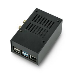 Raspberry Pi 4B ja HiFiBerry DAC + / ADC terasest kast hind ja info | Robootika, konstruktorid ja tarvikud | kaup24.ee