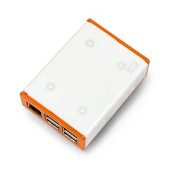 Чехол Raspberry Pi с Flick Hat, бело-оранжевый цена и информация | Электроника с открытым кодом | kaup24.ee