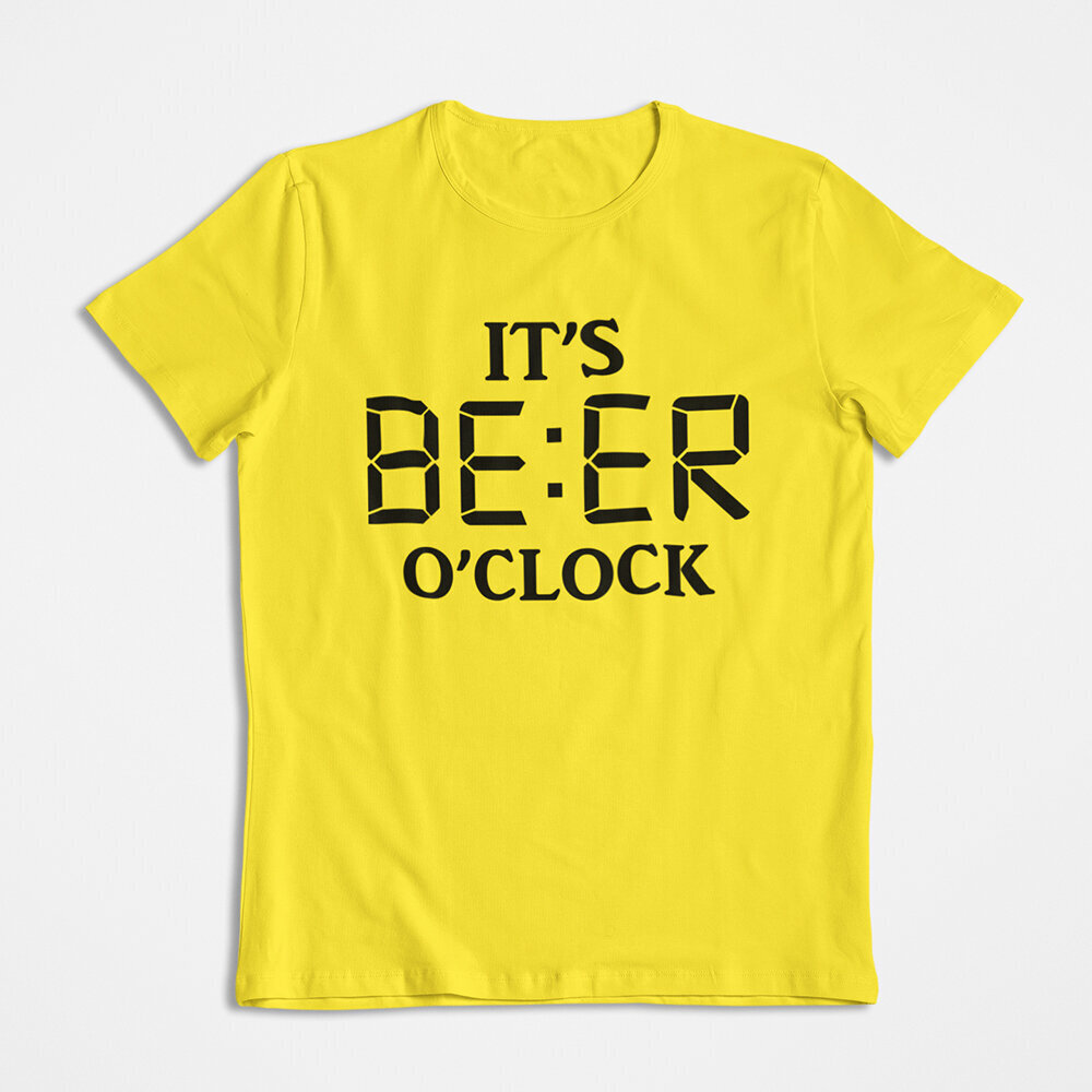 T-särk "It's beer o'clock" hind ja info |  Originaalsed T-särgid | kaup24.ee