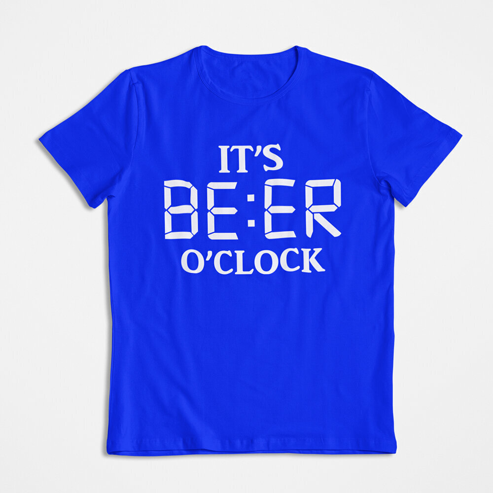 T-särk "It's beer o'clock" hind ja info |  Originaalsed T-särgid | kaup24.ee