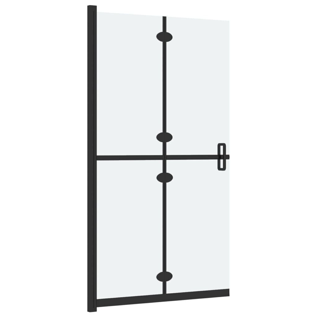 vidaXL kokkupandav dušinurga sein, matt ESG-klaas, 80 x 190 cm hind ja info | Dušikabiinide uksed ja seinad | kaup24.ee