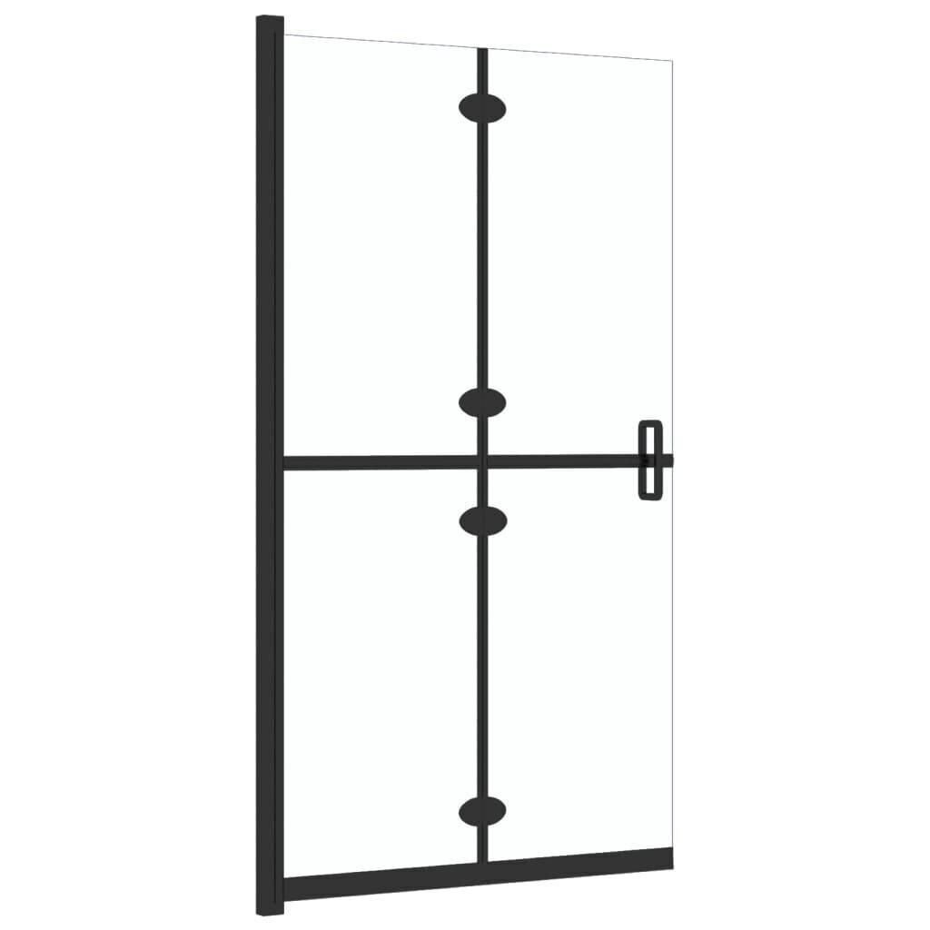 vidaXL kokkupandav dušinurga sein, läbipaistev, ESG-klaas, 70 x 190 cm цена и информация | Dušikabiinide uksed ja seinad | kaup24.ee