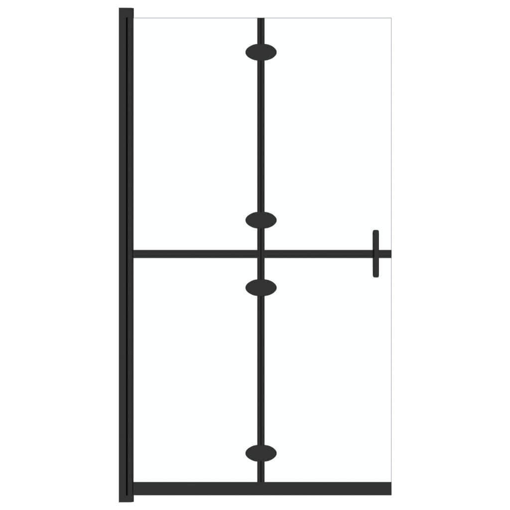 vidaXL kokkupandav dušinurga sein, läbipaistev, ESG-klaas, 70 x 190 cm цена и информация | Dušikabiinide uksed ja seinad | kaup24.ee