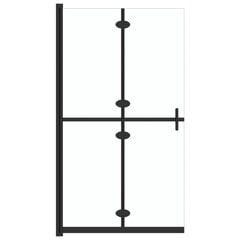 vidaXL kokkupandav dušinurga sein, läbipaistev, ESG-klaas, 90 x 190 cm цена и информация | Душевые двери и стены | kaup24.ee