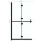 vidaXL kokkupandav dušinurga sein, läbipaistev, ESG-klaas, 90 x 190 cm цена и информация | Dušikabiinide uksed ja seinad | kaup24.ee