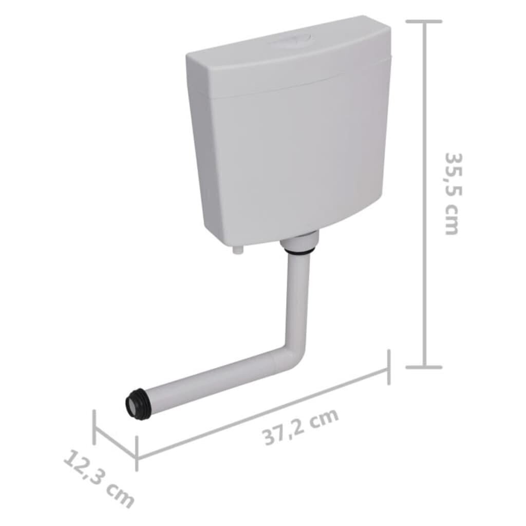 vidaXL WC loputuskast 3/6 l, hall цена и информация | WC-poti tarvikud | kaup24.ee