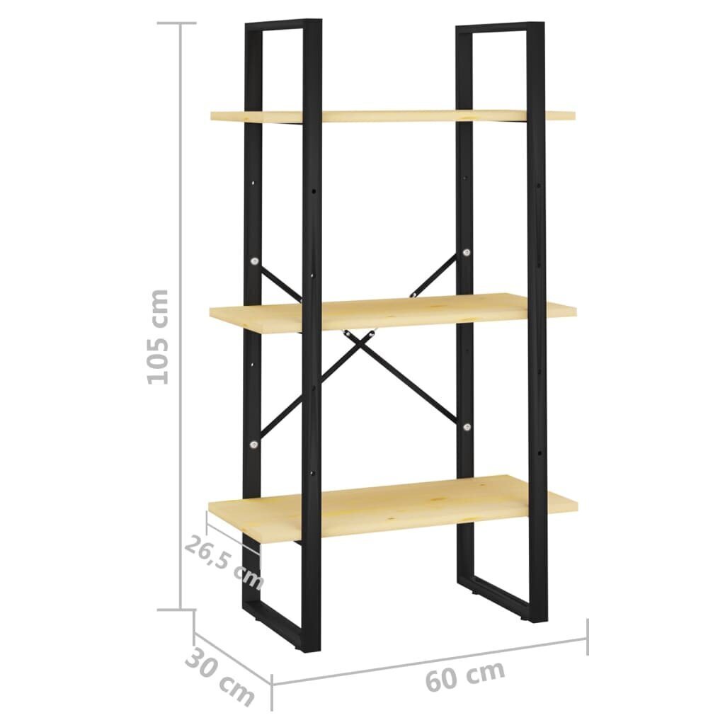 vidaXL hoiuriiul, 60 x 30 x 105 cm, männipuit цена и информация | Riiulid tööriistadele | kaup24.ee