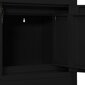 vidaXL kontorikapp, must, 90 x 40 x 102 cm, teras hind ja info | Elutoa väikesed kapid | kaup24.ee