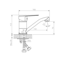 Valamusegisti Rossinka S35-22 hind ja info | Vannitoa segistid | kaup24.ee