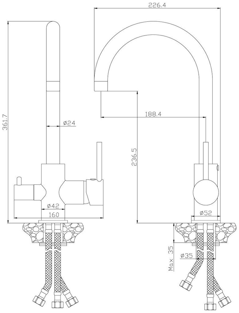 Köögisegisti Rossinka Z35-28 hind ja info | Köögisegistid | kaup24.ee