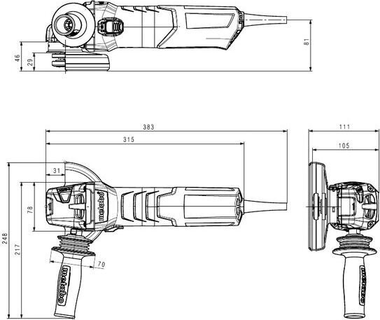 Metabo Szlifierka kątowa WEV15-125 Quick HT 125mm 1550W (600562000) hind ja info | Lihvmasinad ja ketaslõikurid | kaup24.ee