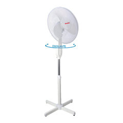 Seisuventilaator Basic Home Valge 40W hind ja info | Ventilaatorid | kaup24.ee