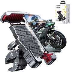 Wozinsky metal bicycle smartphone holder for handlebar black (WBHBK4) цена и информация | Mobiiltelefonide hoidjad | kaup24.ee