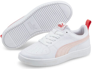 Puma Jalatsid Rickie Jr Lotus White Pink 384311 06 384311 06/3.5 цена и информация | Детская спортивная обувь | kaup24.ee