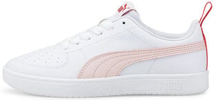 Детские кеды Puma Rickie Jr Lotus White Pink 384311 06 384311 06/3.5 цена и информация | Puma Одежда, обувь для детей и младенцев | kaup24.ee