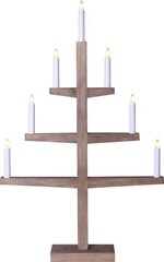 Advendiküünal Tripp, puidust, pruun, 49 x 76 x 10 cm, 7 tuld, 230V, E10, 230V, IP20 hind ja info | Jõulukaunistused | kaup24.ee