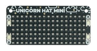 Unicorn Hat Mini, LED RGB maatriks, sobib Raspberry Pi, Pimoroni PIM498 hind ja info | Robootika, konstruktorid ja tarvikud | kaup24.ee