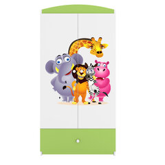 Riidekapp Babydreams - Zoo, kollane цена и информация | Детские шкафы | kaup24.ee