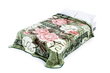 Pleed-voodikate Roheline roosade lilledega, 160x210 cm hind ja info | Voodikatted, pleedid | kaup24.ee
