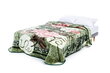 Pleed-voodikate Roheline roosade lilledega, 160x210 cm hind ja info | Voodikatted, pleedid | kaup24.ee