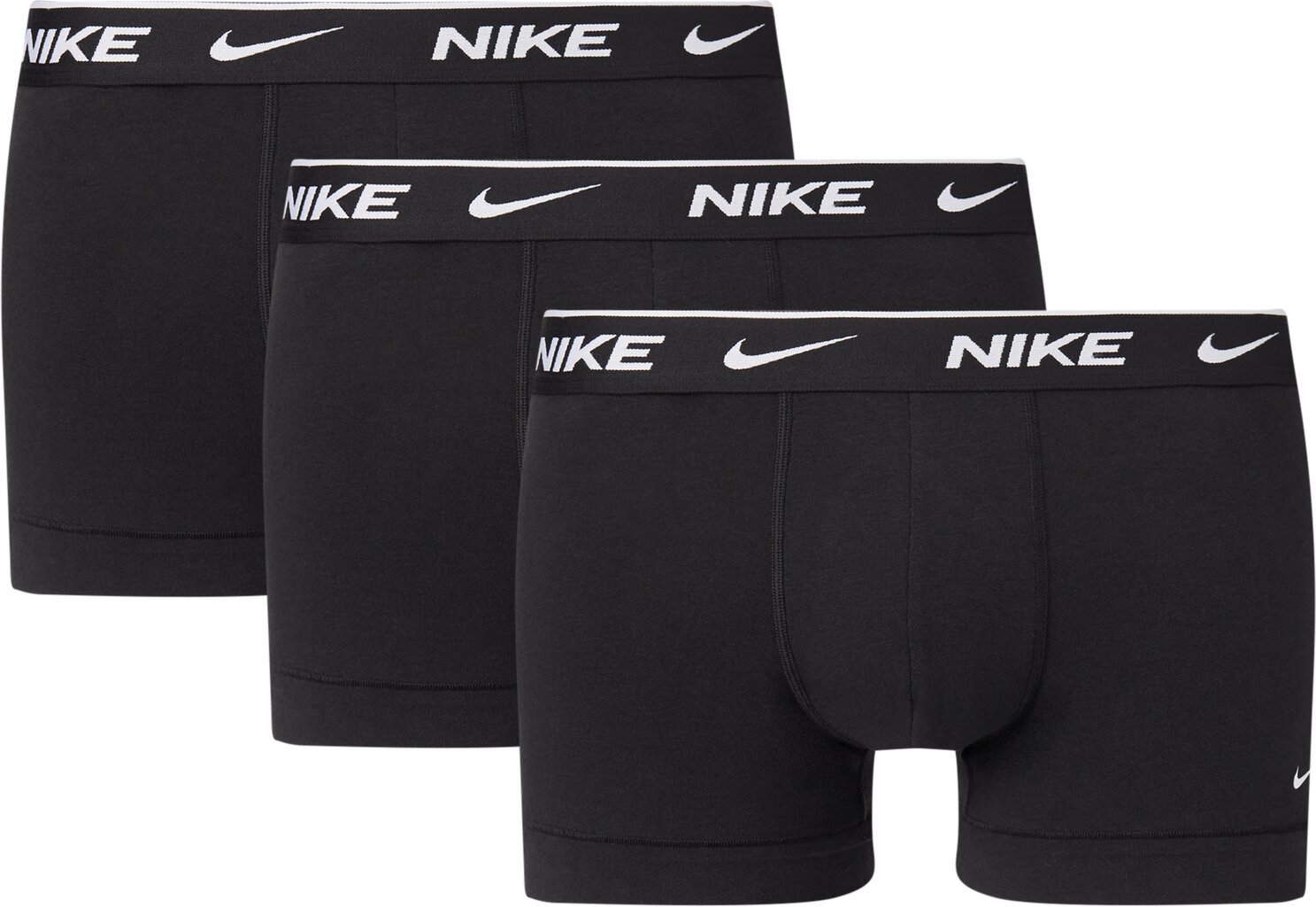 Nike meeste bokserid EVERYDAY COTTON STRETCH TRUNK 3pk, must hind ja info | Meeste aluspesu | kaup24.ee