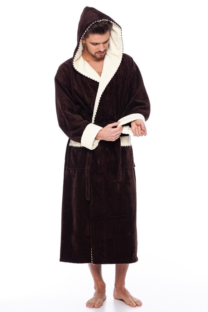 Meeste hommikumantel Elite Bamboo, pruun hind ja info | Meeste hommikumantlid, pidžaamad | kaup24.ee