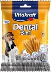 Vitakraft Dental 3in1 Small 5-10kg 120g hind ja info | Maiustused koertele | kaup24.ee