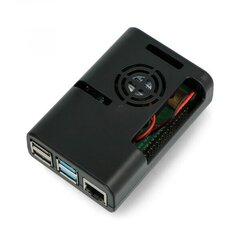 Коробка Raspberry Pi justPi - черная цена и информация | Электроника с открытым кодом | kaup24.ee