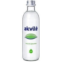 Mineral water Akvilė, carbonated, in glass, 0.33 l (15 tk.) цена и информация | Vesi | kaup24.ee
