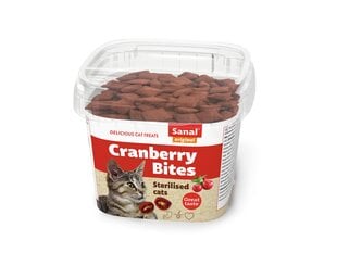 Кормовая добавка Sanal Cranberry & Chicken Bites cup для кошек 75г цена и информация | Лакомства для котов | kaup24.ee