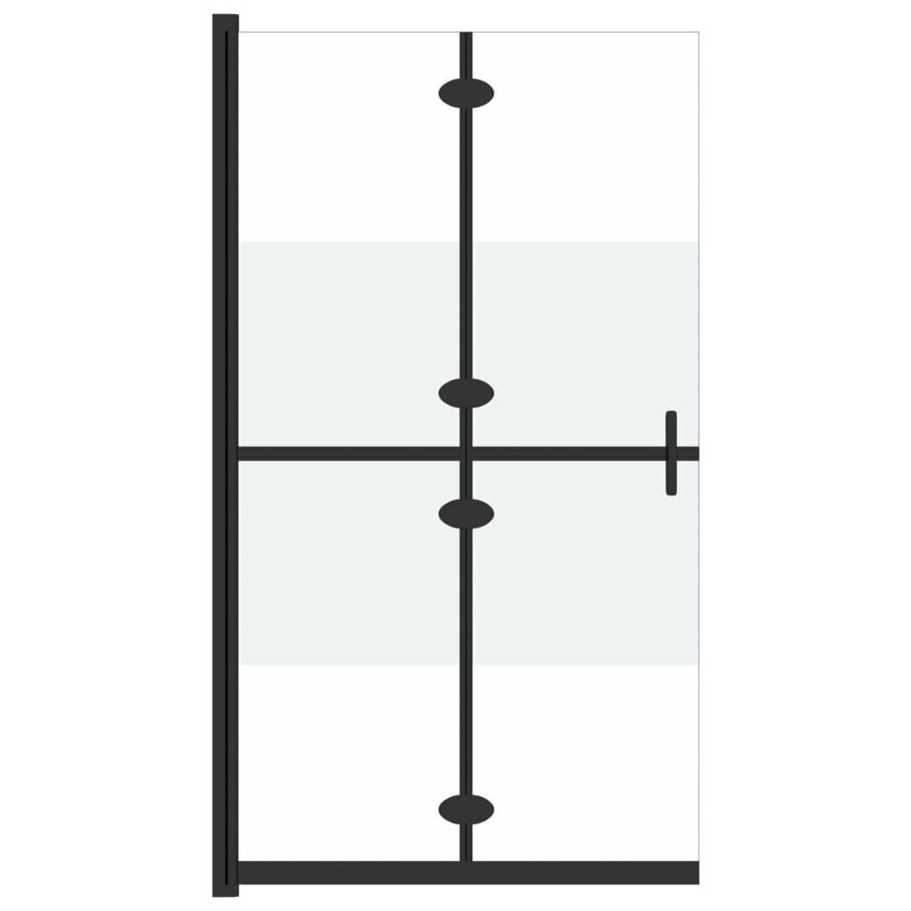 vidaXL kokkupandav dušinurga sein, matt ESG-klaas, 70 x 190 cm hind ja info | Dušikabiinide uksed ja seinad | kaup24.ee