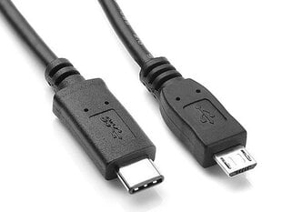 Соединительный кабель Mocco Universal USB Type-C / microUSB, 1 м, Черный цена и информация | Кабели для телефонов | kaup24.ee