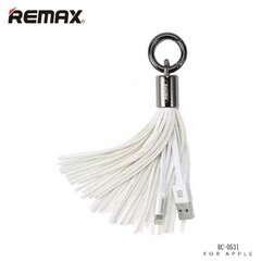 Remax RC-053i Дизайн Брелок для ключей с Apple Lightning кабелемданных и заряда  (MD818) Белый цена и информация | Брелки | kaup24.ee