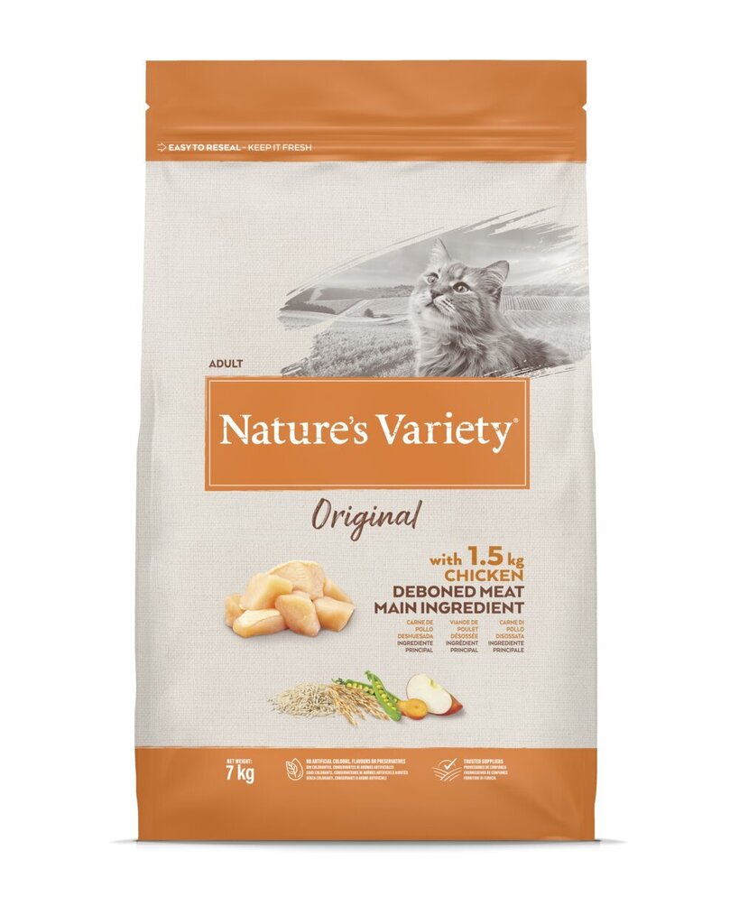 Nature's Variety Cat Original Chicken 7 kg - kuiv kanatoit täiskasvanud kassidele hind ja info | Kuivtoit kassidele | kaup24.ee