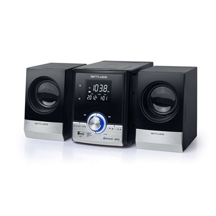 Muse Micro System CD/MP3/USB with Bluetooth M-38BT Black/Silver, Alarm function, AUX in hind ja info | Muusikakeskused | kaup24.ee