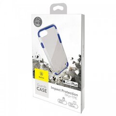 Kaitseümbris Baseus Guards Case Impact Silicone Case for Apple iPhone 7 Plus Transparent - Blue hind ja info | Telefoni kaaned, ümbrised | kaup24.ee