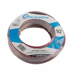 Акустический кабель Electraline 20826, 2х1,5 мм, 10 м цена и информация | Кабели и провода | kaup24.ee