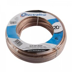 Акустический кабель Electraline 20828, 2х1,5 мм, 20 м цена и информация | Кабели и провода | kaup24.ee