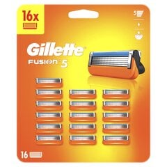Gillette Fusion5 raseerija lisapead, 16 tk hind ja info | Raseerimisvahendid | kaup24.ee