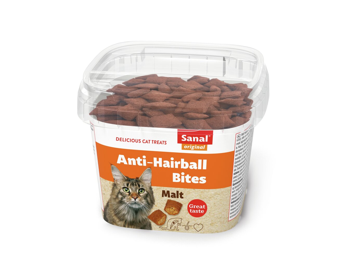 Sanal Anti-Hairball Bites cup toidulisand kassidele 75g hind ja info | Maiustused kassidele | kaup24.ee