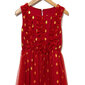 Tüdrukute pidulik kleit, punast värvi, kuldsete täppidega цена и информация | Tüdrukute kleidid | kaup24.ee