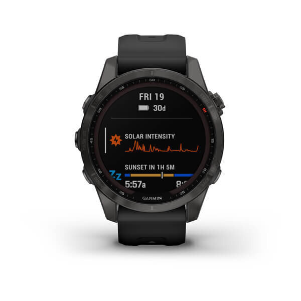 Garmin fēnix® 7S Sapphire Solar Carbon Gray DLC Titanium/Black hind ja info | Nutikellad (smartwatch) | kaup24.ee