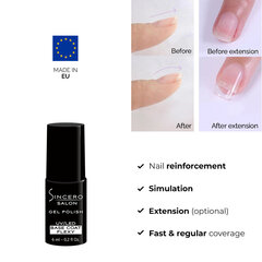 Komplekt "Sincero Salon" Base coat Flexy, 6 ml / Top coat No wipe, 6 ml цена и информация | Лаки для ногтей, укрепители для ногтей | kaup24.ee