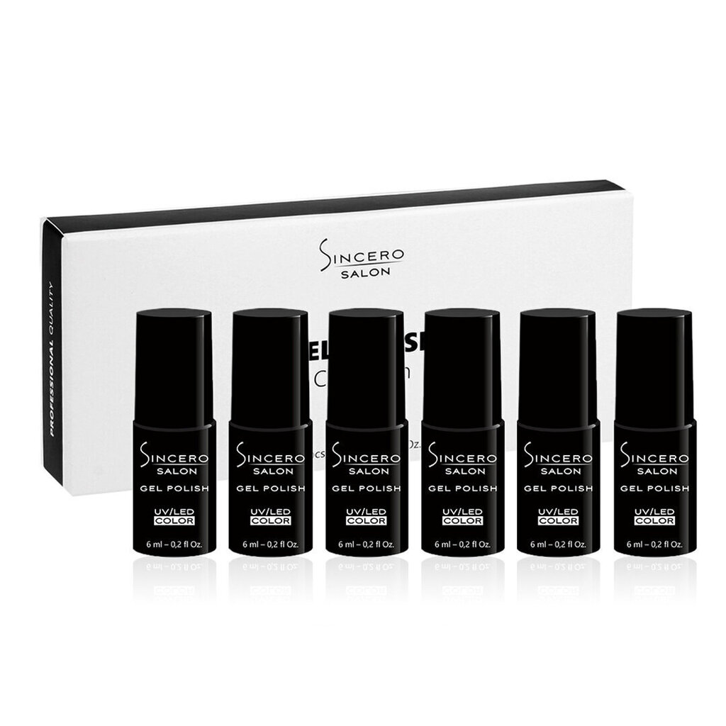 Geellakkide komplekt "Sincero Salon" MAD FOR LOVE, 6 pcs x 6 ml hind ja info | Küünelakid, küünetugevdajad | kaup24.ee