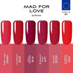 Geellakkide komplekt "Sincero Salon" MAD FOR LOVE, 6 pcs x 6 ml hind ja info | Küünelakid, küünetugevdajad | kaup24.ee