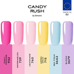 Geellakkide komplekt "Sincero Salon" CANDY RUSH, 6 pcs x 6 ml hind ja info | Küünelakid, küünetugevdajad | kaup24.ee