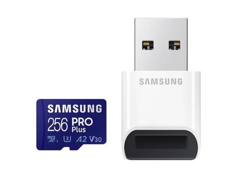 MEMORY MICRO SDXC PRO+ 256GB/W/READER MB-MD256KB/WW SAMSUNG цена и информация | Карты памяти | kaup24.ee