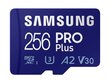 MEMORY MICRO SDXC PRO+ 256GB/W/READER MB-MD256KB/WW SAMSUNG hind ja info | Mobiiltelefonide mälukaardid | kaup24.ee